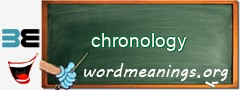 WordMeaning blackboard for chronology